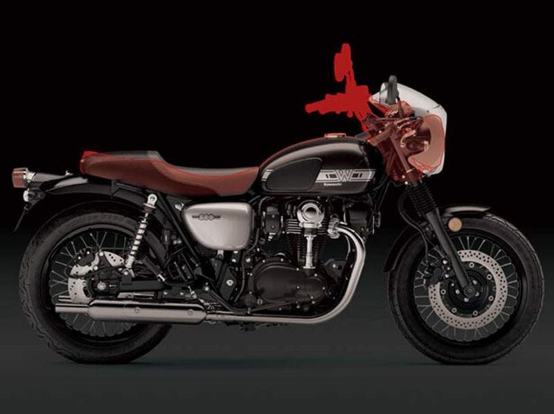 Xe Mô Tô Kawasaki W800 Street Kiểu Dáng Thể Thao, Nhập Khẩu Chính Hãng